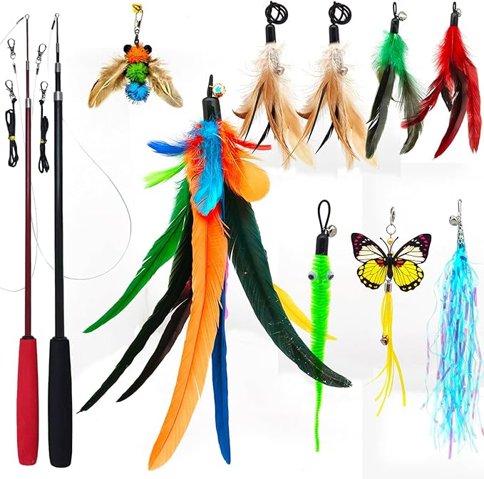Feather Teaser Wand with Bell